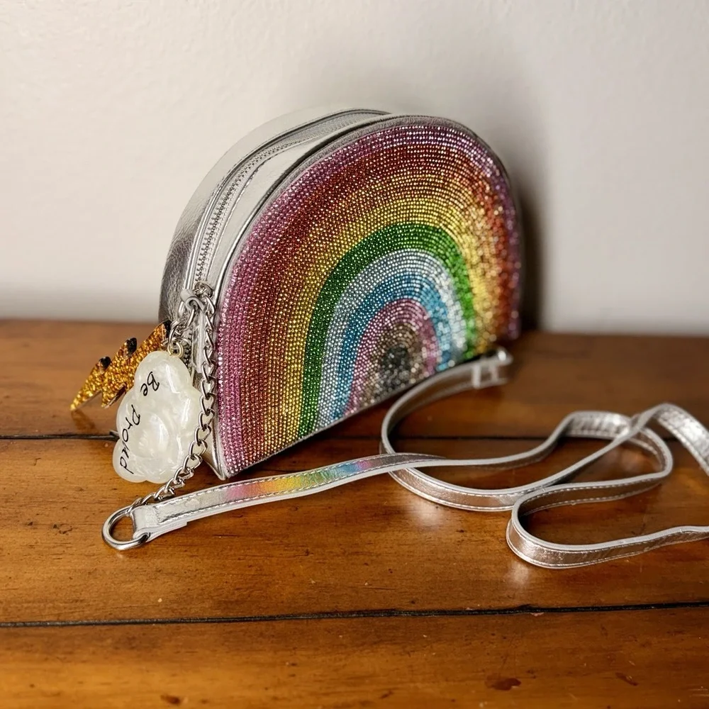 Betsey Johnson Kitsch Over The Rainbow Crossbody Bag BJ32930P Pride